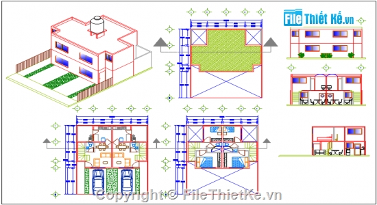 cad mẫu nhà,nhà hiện đại,cad nhà đẹp